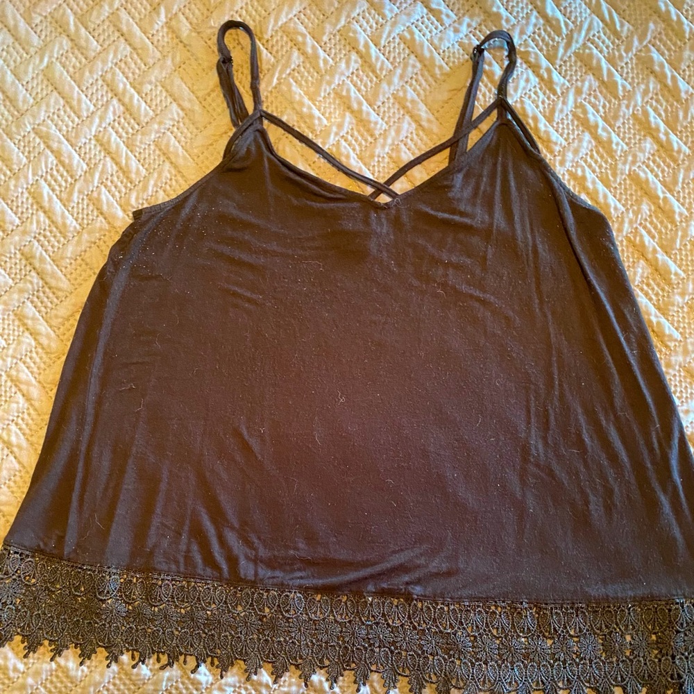 Black Swing lace bottom Cami